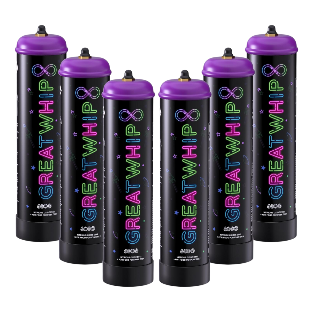 GreatWhip 670g Whipped Cream Charger Cylinder Food Grade High Capacity Pure Whip Cream Tank Cartridge